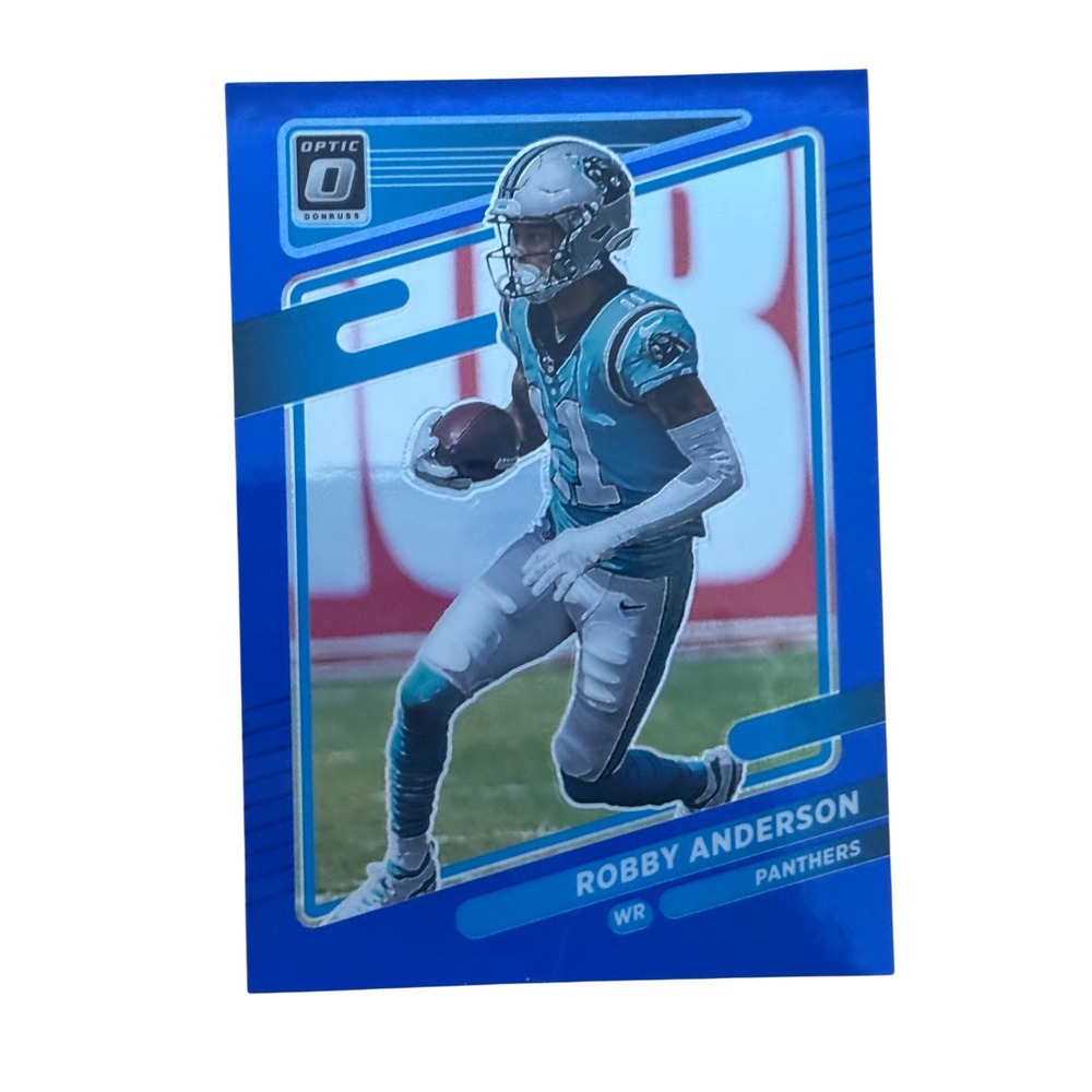 Panini Donruss Optic Robby Anderson Blue Prizm /179 Panthers Card 158 NFL 2021